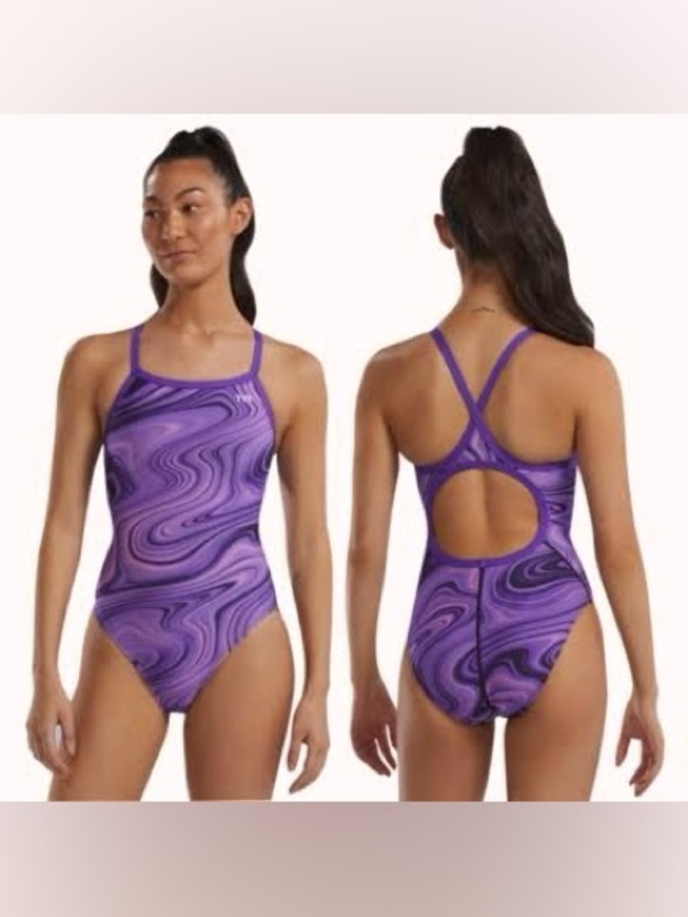 NWOT TYR Purple Vitality Durafast Elite Diamondfit Swimsuit💜